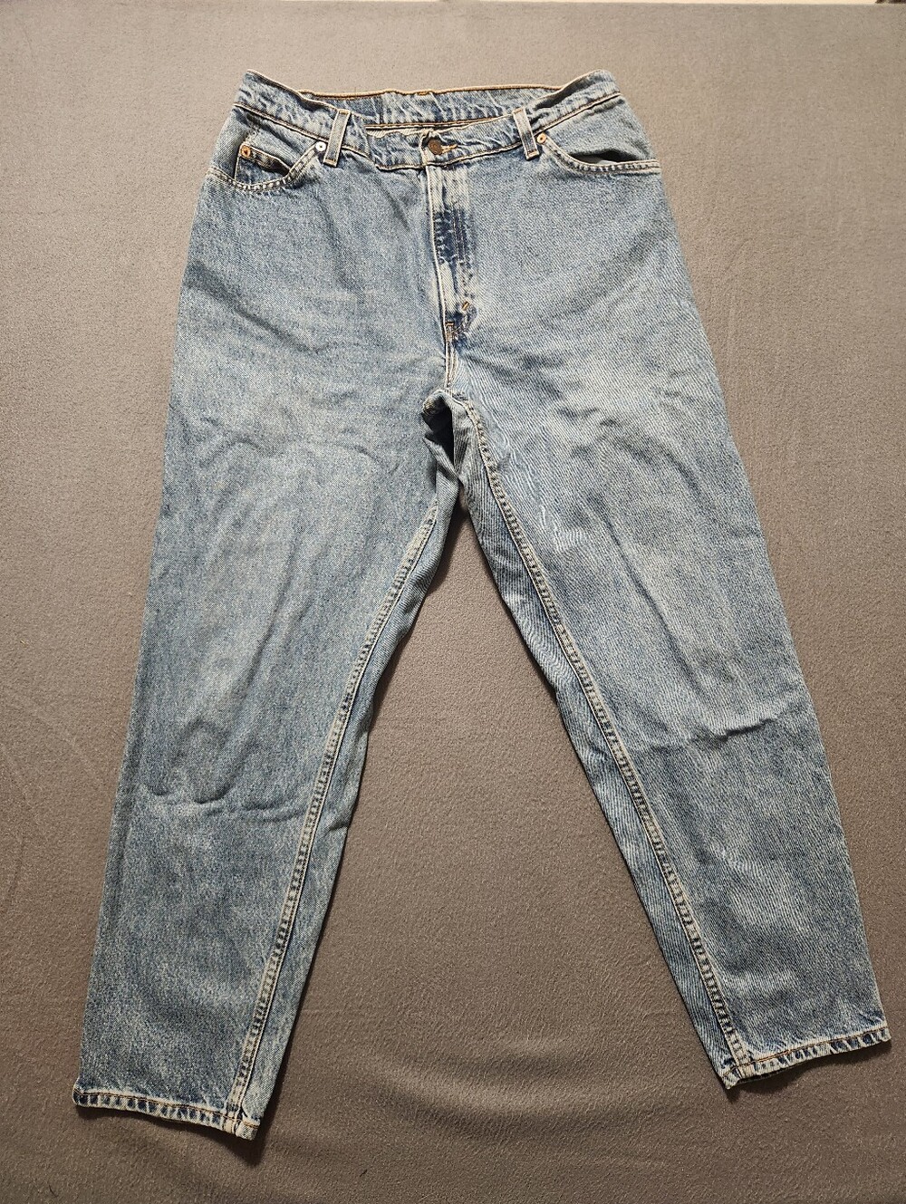 Levi's Jeans Womens 16 Short Blue Relaxed Fit Tapered Leg Orange 97' tab Vintage